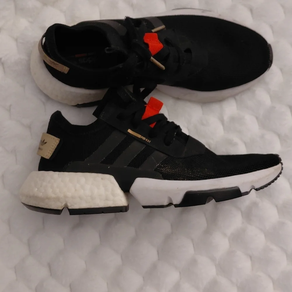 Adidas Black and White Sneakers